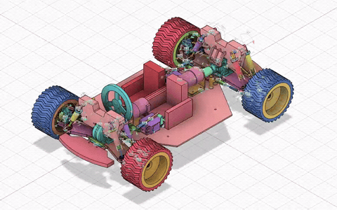 AI Car Parts Animation