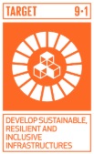 SDG 9 Target 9.1 illustration